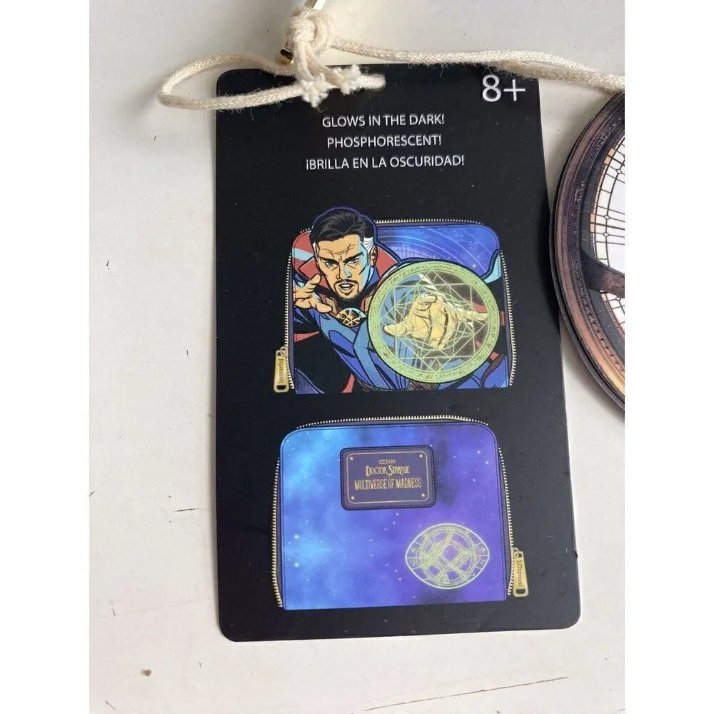 Loungefly Marvel Dr Strange Multiverse‎ Madness Glow in Dark Wallet NEW